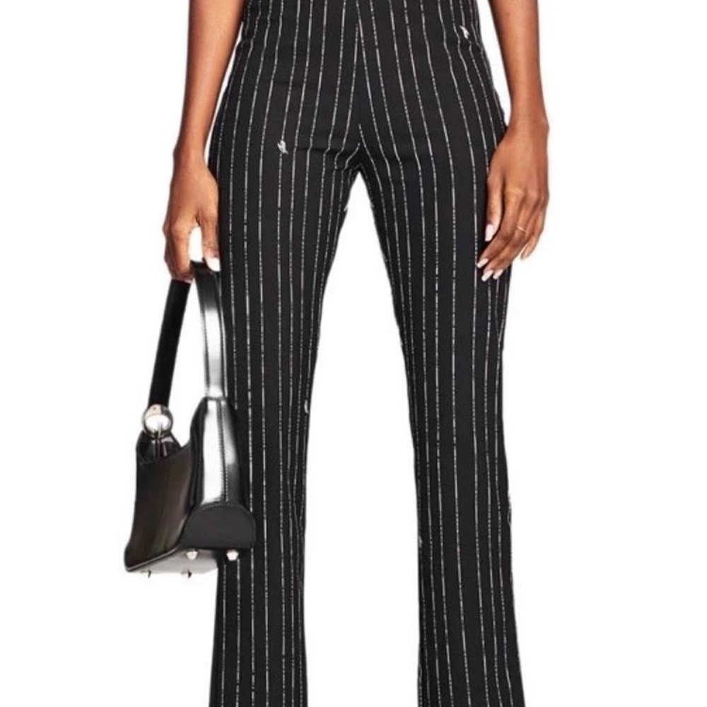 I.AM.GIA Black Pinstripe Pants